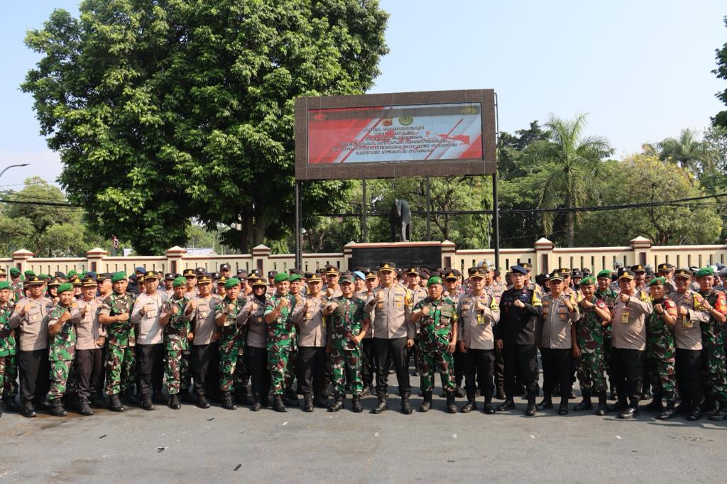 Apel Gabungan TNI Polri Dalam Menjaga Situasi Kamtibmas Kab. Bogor